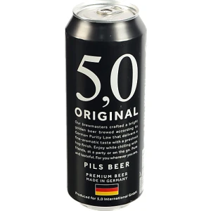 Пиво 5.0 0.5л 5 original pils світле з.б