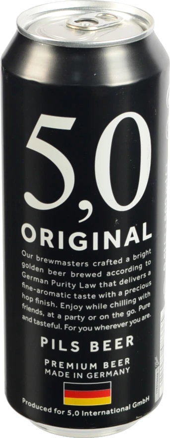 Пиво 5.0 0.5л 5 original pils світле з.б