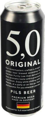 Пиво 5.0 0.5л 5 original pils світле з.б