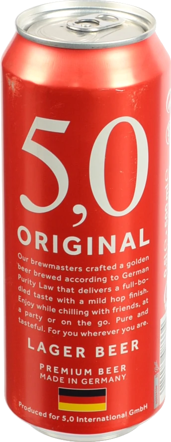 Пиво 5.0 0.5л 5 original lager світле з.б