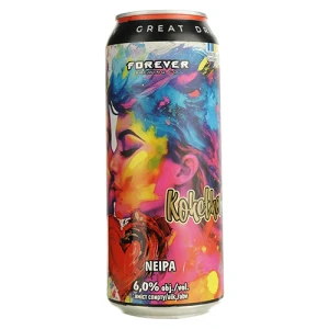Пиво світле слабоалкогольне нефільтроване Forever Koketka New England IPA 6% 0,5 л, б.м.