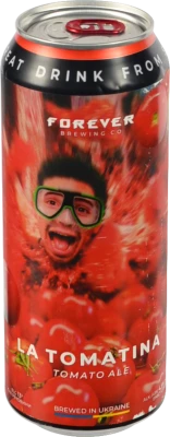 Пиво світле слабоалкогольне нефільтроване Forever La Tomatina Tomato Ale 4,5% 0,5 л, б.м.