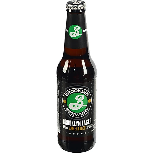 Пиво Brooklyn 0.33л lager amber світле пастеризоване