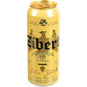 Пиво Zibert 0.5л 4.4 lagerbier світле пастеризоване