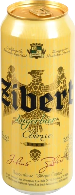 Пиво Zibert 0.5л 4.4 lagerbier світле пастеризоване