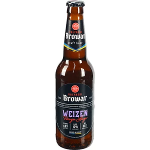 Пиво світле пшеничне нефільтроване «Volynski Browar Weizen Lager», 4,9%, 0,35 л, с.п.