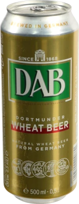 Пиво світле пшеничне слабоалкогольне нефільтроване пастеризоване DAB Wheat Beer у б.м. 0,5 л, 4,8%