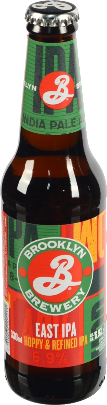 Пиво Brooklyn 0.33л east ipa hoppy  refined світле пастеризоване