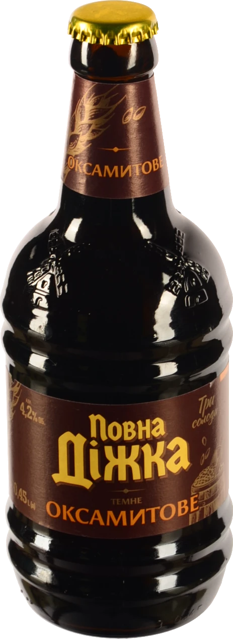 Пиво 0.45л 4.2% темне пастеризоване Оксамитове Повна Діжка пл