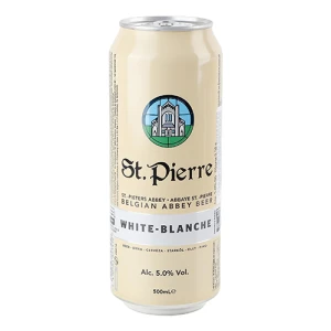 Пиво світле нефільтроване пастеризоване «St.Pierre Blanche», 5%, 0,5 л, б.м.