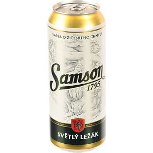 Пиво світле пастеризоване «Samson», 4,1%, 0,5 л, б.м.