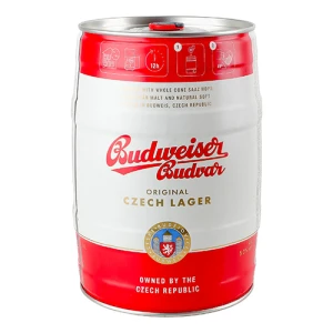 Пиво світле пастеризоване фільтроване «Budweiser Budvar Original Czech Lager», 5,0%, 5 л, м.б.