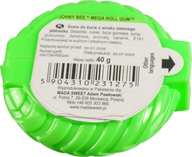 Жувальна гумка Johny Bee 40г mega roll