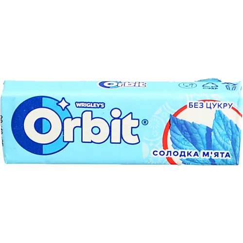 Жувальна гумка Orbit 14г Солодка м'ята подушечки