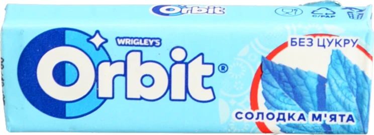 Жувальна гумка Orbit 14г Солодка м'ята подушечки