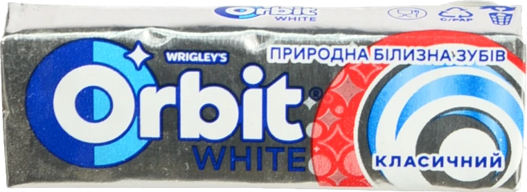 Жувальна гумка Orbit 14г White Classic без цукру