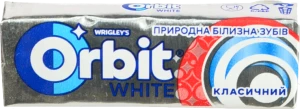 Жувальна гумка Orbit 14г White Classic без цукру