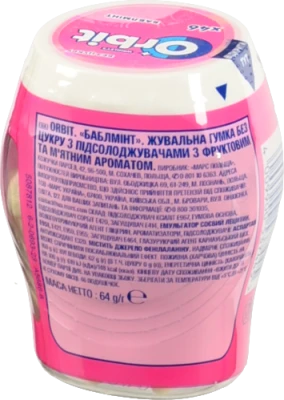 Жувальна гумка Orbit 64г bottle bubblemint
