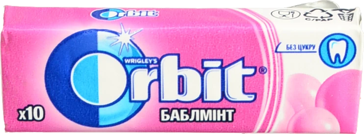 Жувальна гумка Orbit Баблмінт без цукру 14г