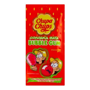 Гумка жувальна Полуничний смак Bubble gum Chupa Chups м/у 11г