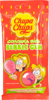 Гумка жувальна Полуничний смак Bubble gum Chupa Chups м/у 11г