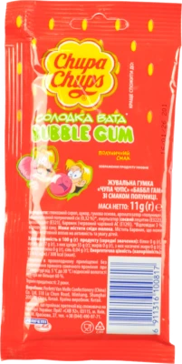 Гумка жувальна Полуничний смак Bubble gum Chupa Chups м/у 11г