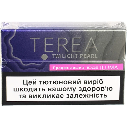 Виріб тютюновмісний для електричного нагрівання з фільтром Terea Twilight pearl 20шт