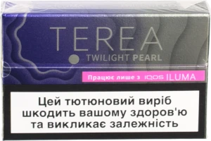 Виріб тютюновмісний для електричного нагрівання з фільтром Terea Twilight pearl 20шт