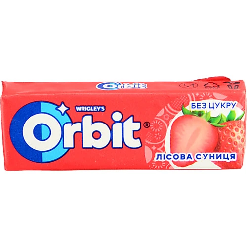 Гумка жувальна без цукру Лісова суниця Orbit м/у 14г