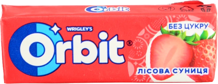 Гумка жувальна без цукру Лісова суниця Orbit м/у 14г