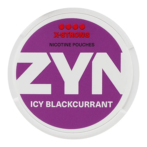 Безтютюнові подушечки Zyn Icy Blackcurrant X-Strong нікотиновмісні