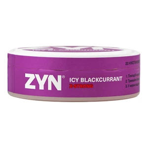 Безтютюнові подушечки Zyn Icy Blackcurrant X-Strong нікотиновмісні