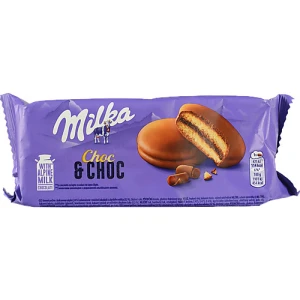 Тістечко-сендвіч бісквітне з начинкою вкрите молочним шоколадом Choc&Choc Milka м/у 150г