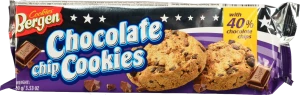 Печиво Bergen Cookies 100г 40% шоколад