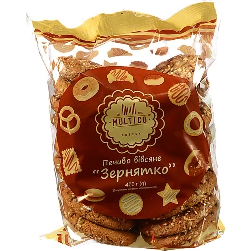 Печиво вівсяне Зернятко Multico м/у 400г