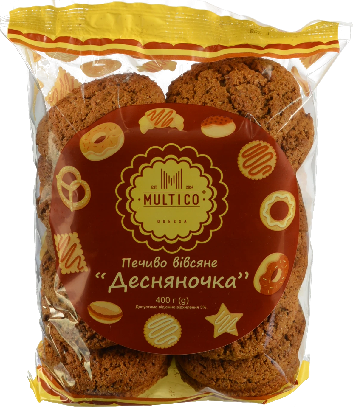 Печиво вівсяне Десняночка Multico м/у 400г