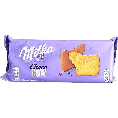 Печиво вкрите молочним шоколадом Choco cow Milka м/у 200г