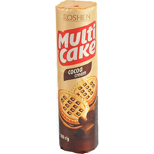 Печиво сендвіч Рошен 180г multicake какао
