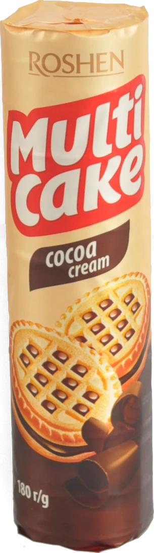 Печиво сендвіч Рошен 180г multicake какао