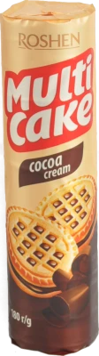 Печиво сендвіч Рошен 180г multicake какао