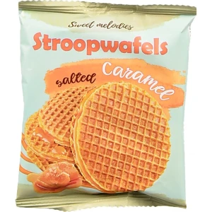 Вафлі Sweet melodies 66г голландські солона карамель