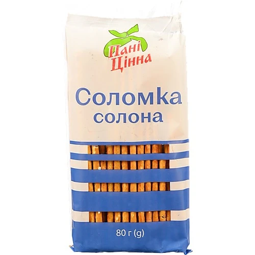 Соломка Пані Цінна 80г формула солона