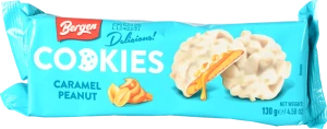 Печиво Bergen Cookies 130гр карамель арахіс