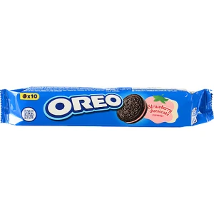Печиво Oreo з какао та начинкою полуничний чізкейк 95г