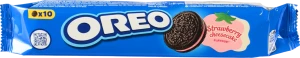 Печиво Oreo з какао та начинкою полуничний чізкейк 95г