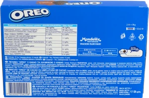 Печиво Орео 228г з какао та начинкою з какао
