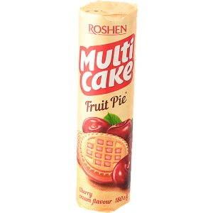 Печиво цукрове Cherry cream Fruit Pie Multicake Roshen м/у 180г