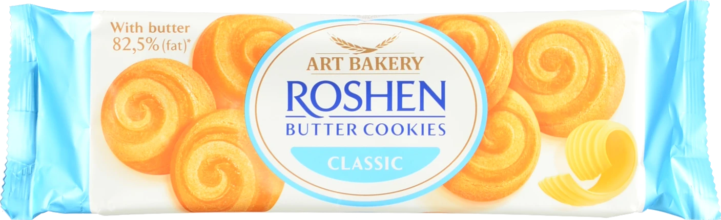 Печиво Рошен 140г здобне butter cookies з маслом
