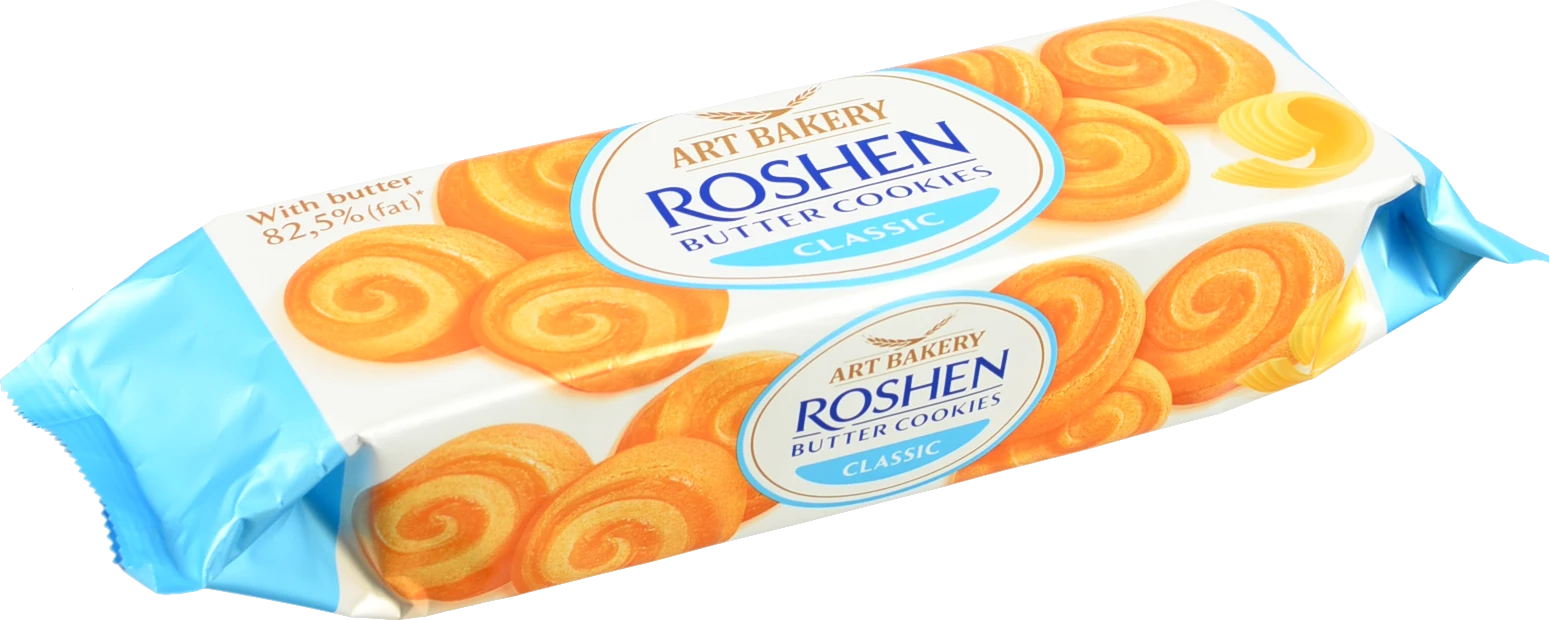 Печиво Рошен 140г здобне butter cookies з маслом