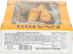 Печиво Dolyna 500г асорті мікс №1